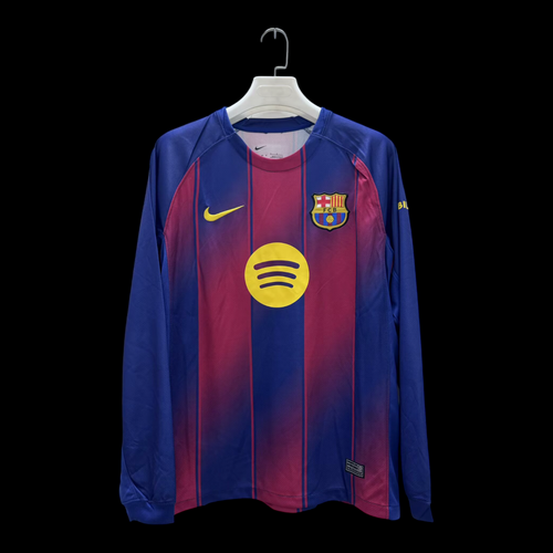 Barcelone Maillot Manches Longues Domicile 25/26