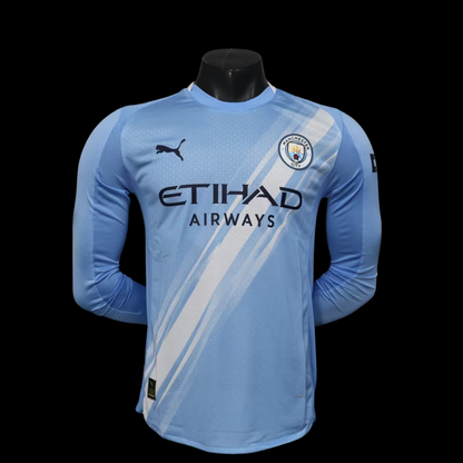 Manchester City Maillot Manches Longues Domicile 25/26 – Version Player